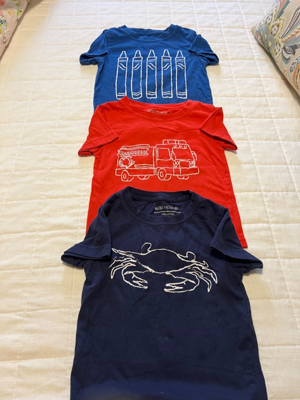 Mustard & Ketchup Kids Cotton Tee Shirts Size XXS
